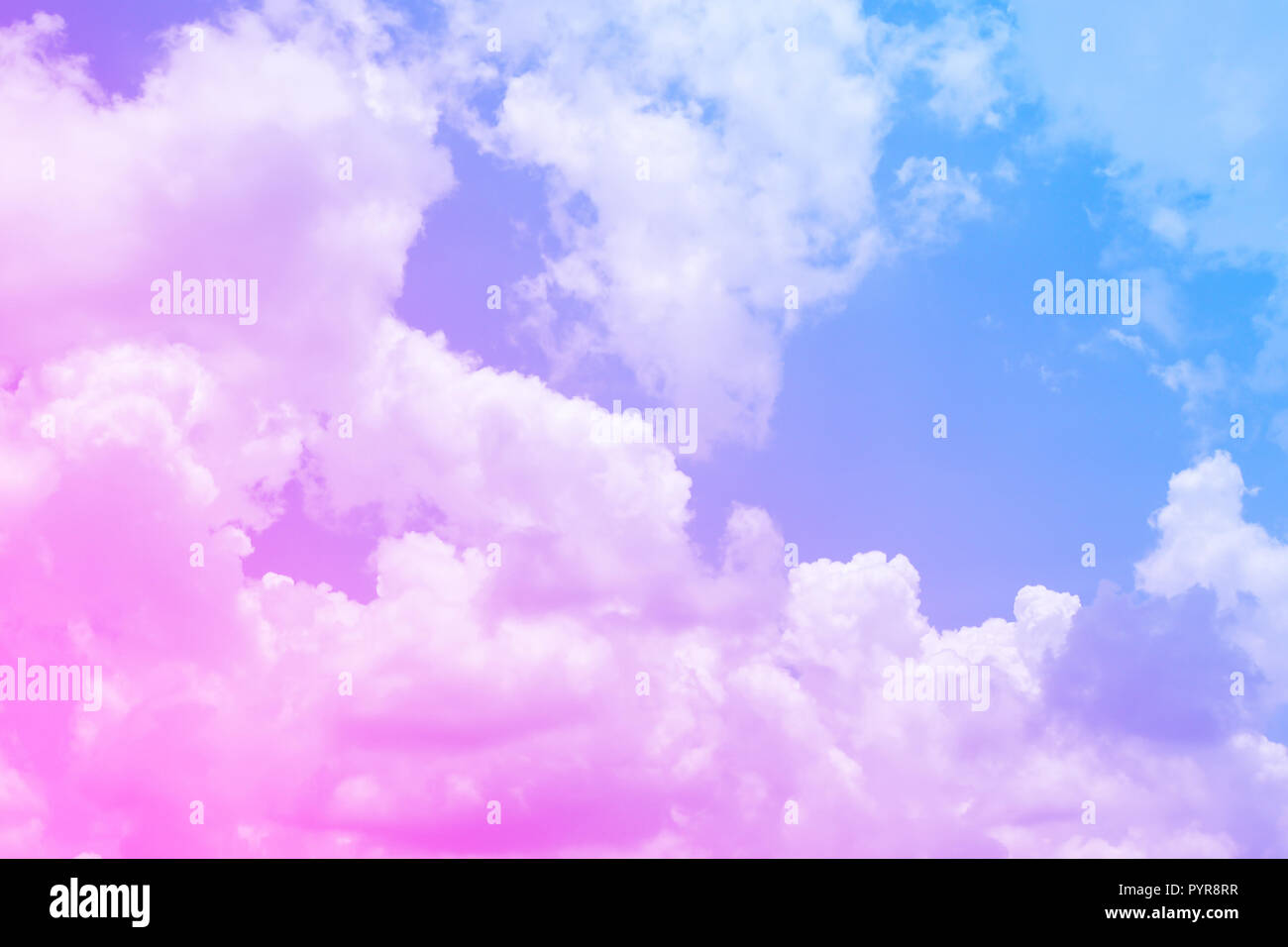 Pastel Of Beautiful Sky And Soft Cloud Abstract Nature Background
