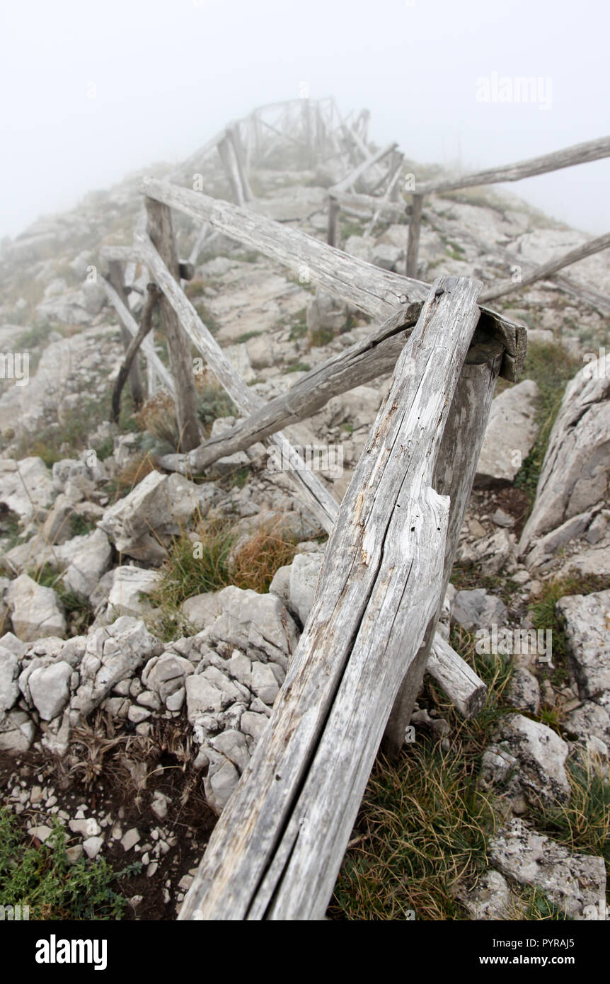 Croce della Conocchia walk Sorrentine Peninsula Stock Photo