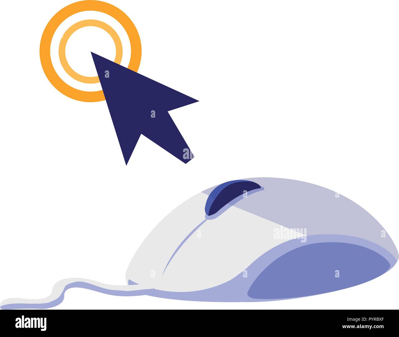 mouse computer isolated icon vector illustration design Stock Vector ...