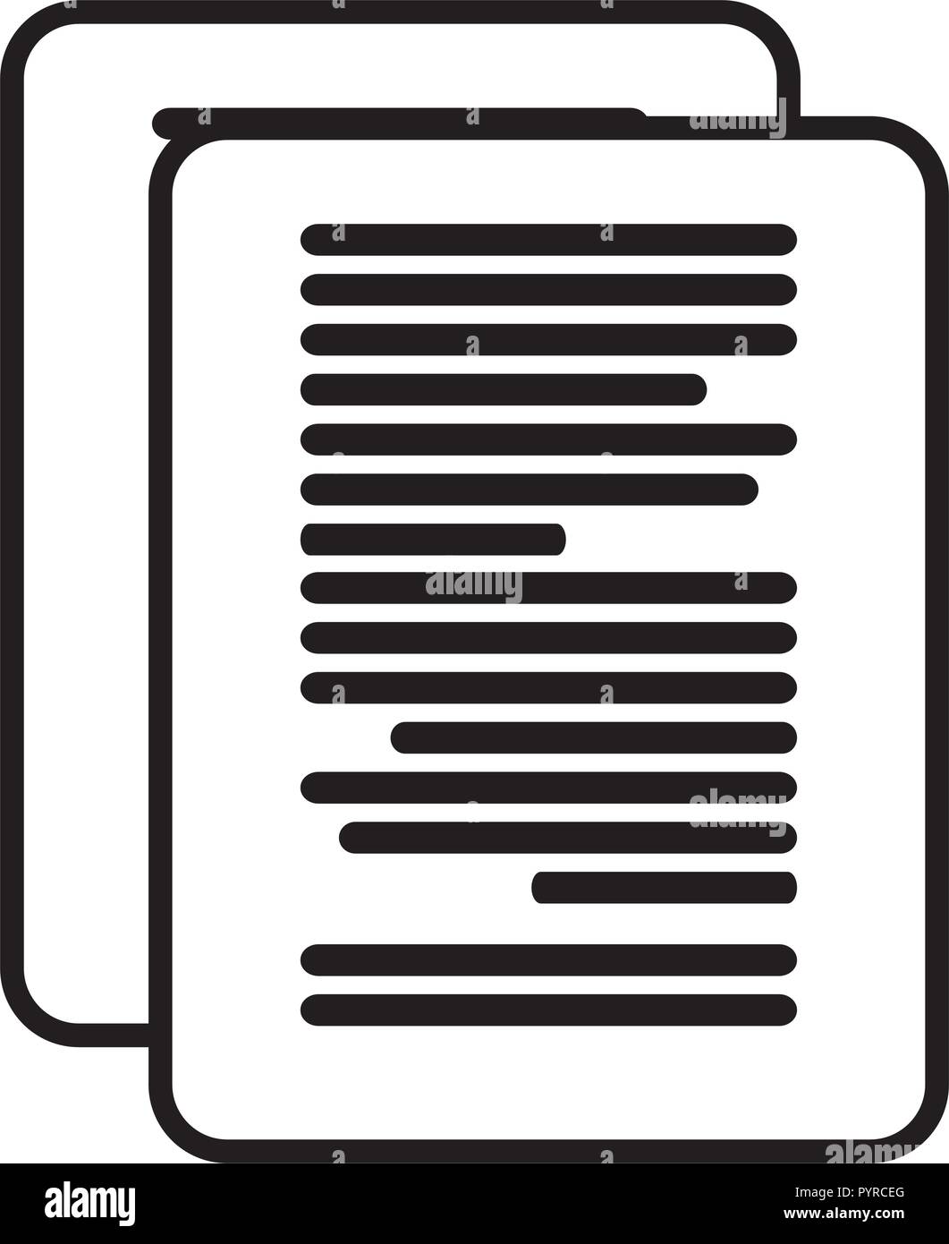 documents paper isolated icon vector illustration design Stock Vector ...