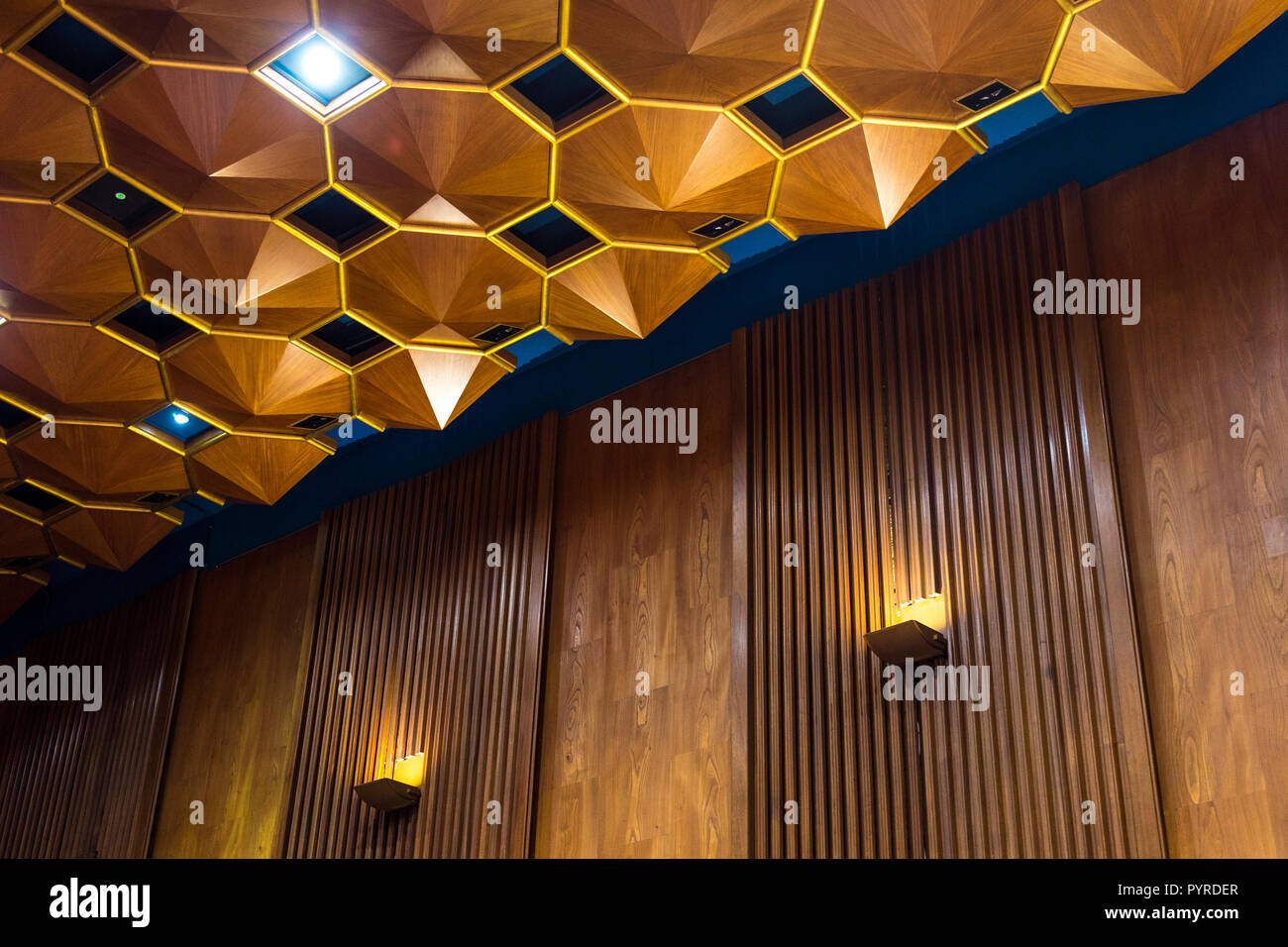 Interior Of The Carpenters Hall Detail Of The Cedar Wood Ceiling