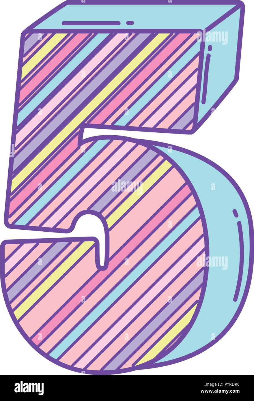 Birthday candle number Stock Vector Image &amp; Art - Alamy