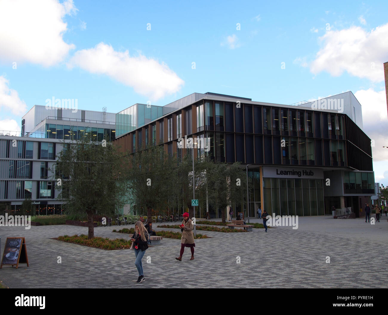 View of the Learning Hub at the New University of Northampton Waterside