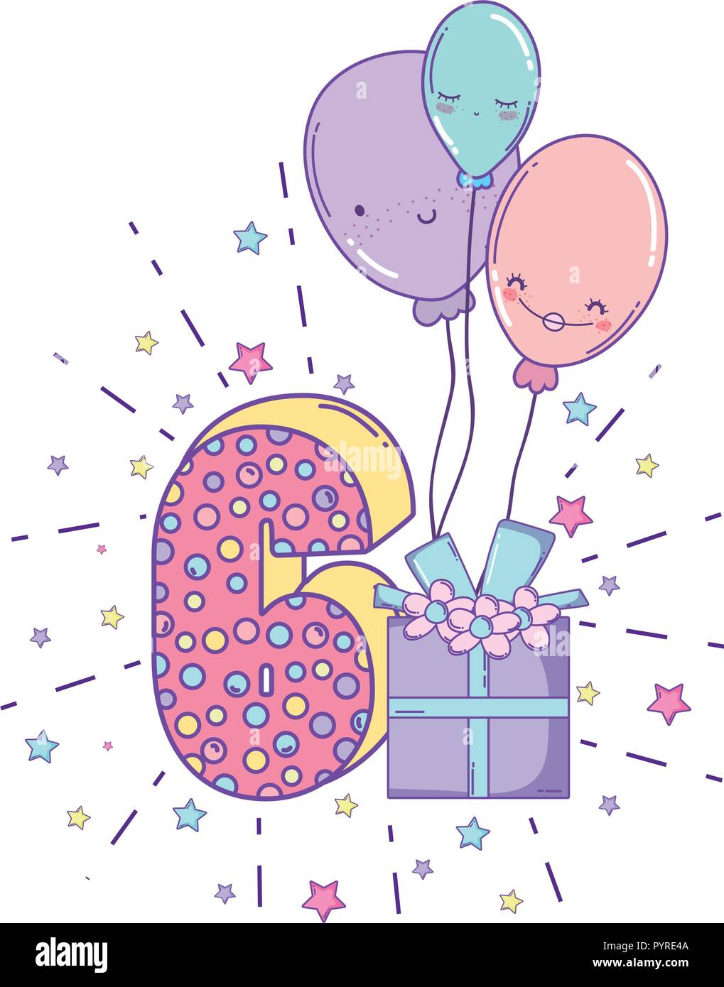 Birthday candle number Stock Vector Image &amp; Art - Alamy