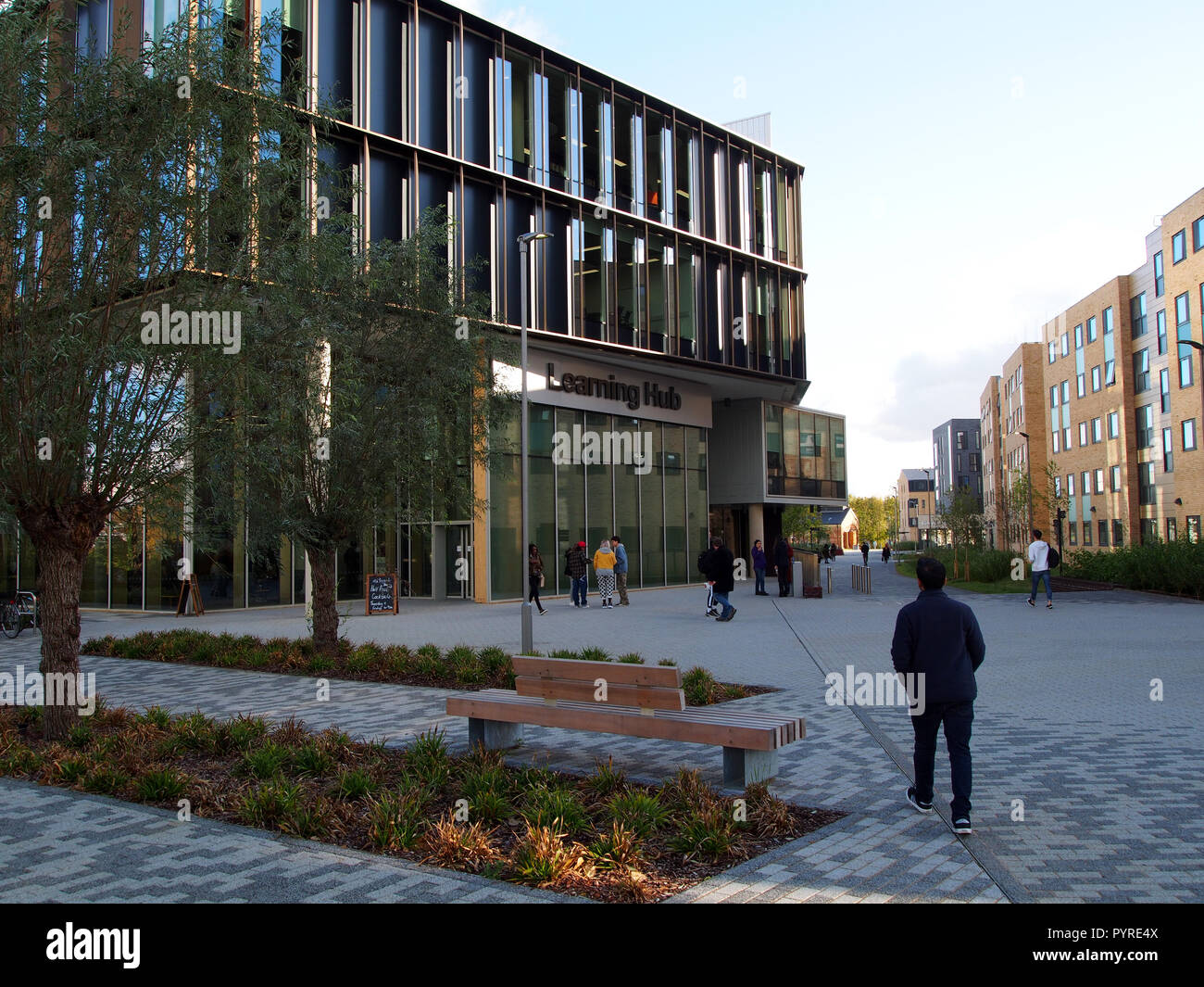 View of the Learning Hub at the New University of Northampton Waterside