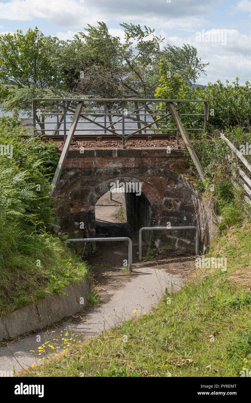 The Donkey Bridge, Invergordon, Highland, Scotland, UK. The small