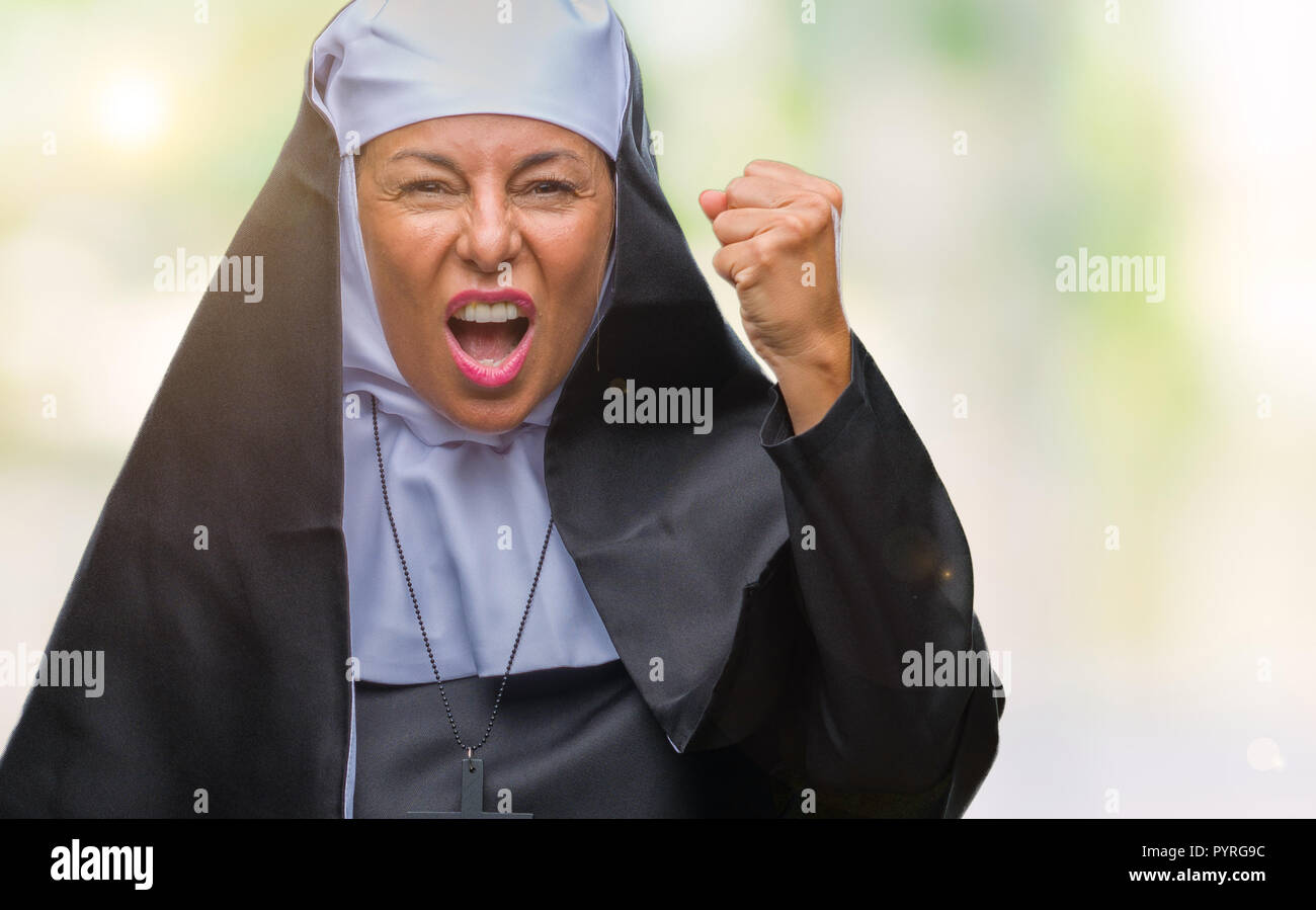 Angry nun hi-res stock photography and images - Alamy