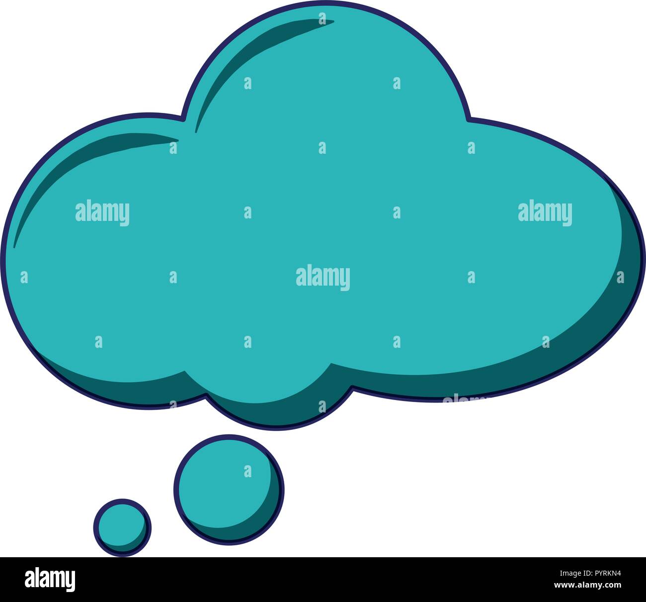 Speech thinking bubble isolated vector illustration graphic design Stock Vector