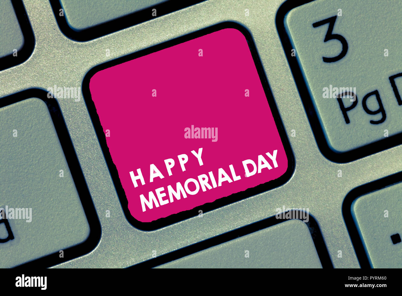 Handwriting Text Happy Memorial Day Concept Meaning Honoring