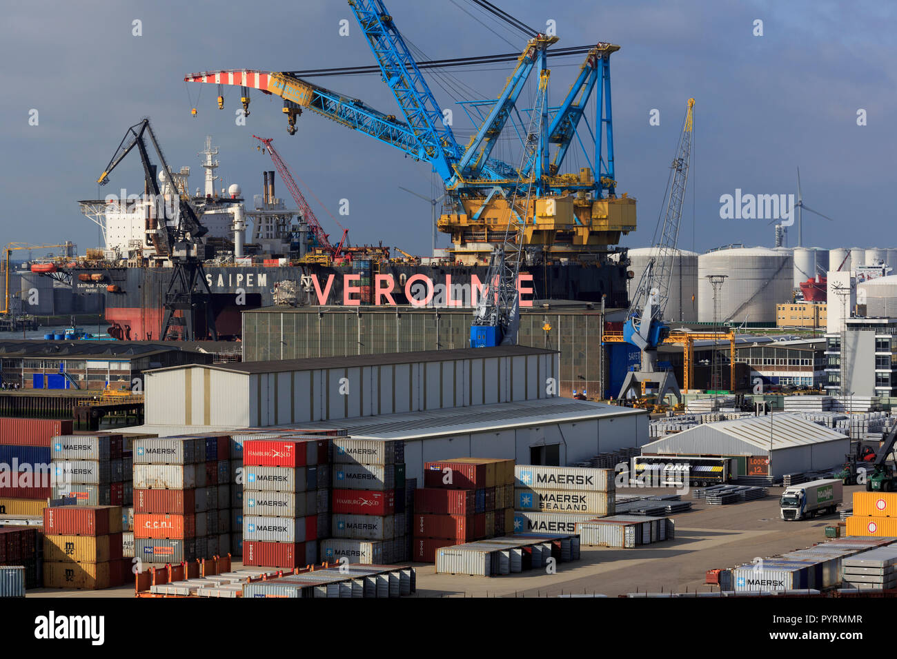 Keppel Verolme Shipyard, Rotterdam, Netherlands, Europe Stock Photo Alamy