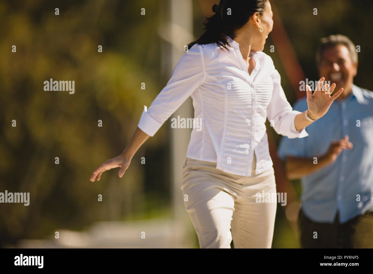 I Am Being Chased By My Husband Man being chased by women hi-res stock photography and images - Alamy