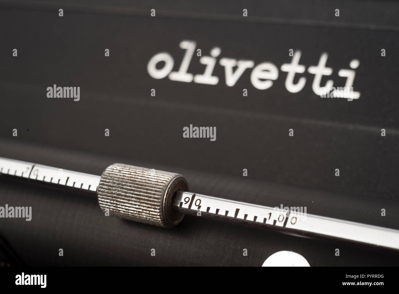 Old Antique Typewriter 1930 S Olivetti M40 3 Detail Paper Clips