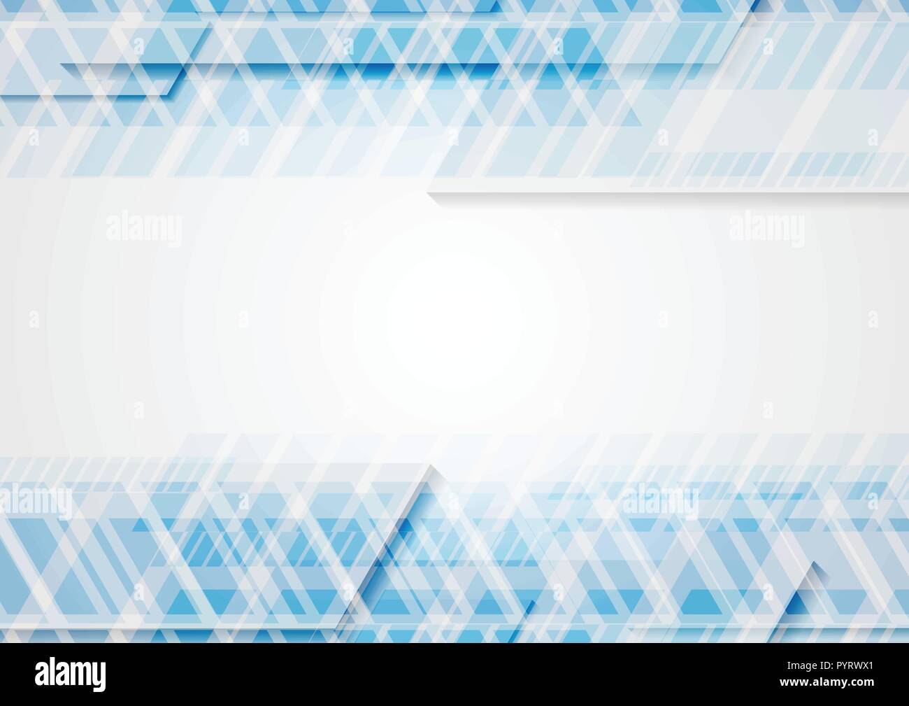 Bright blue abstract technology background. Vector geometric minimal ...