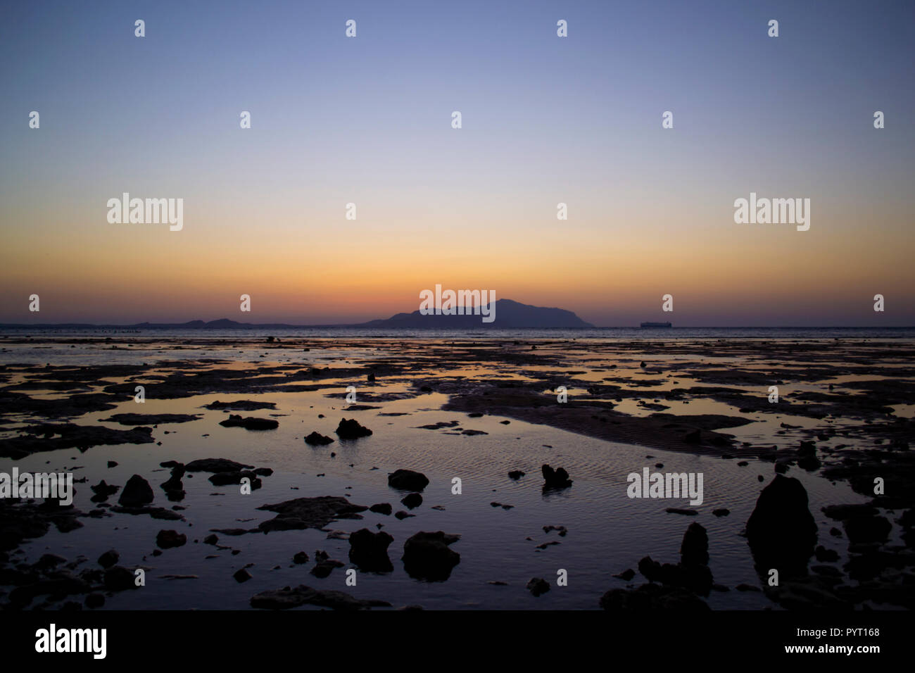 Beautiful tropical seascape. Sunrise on Red Sea Stock Photo - Alamy