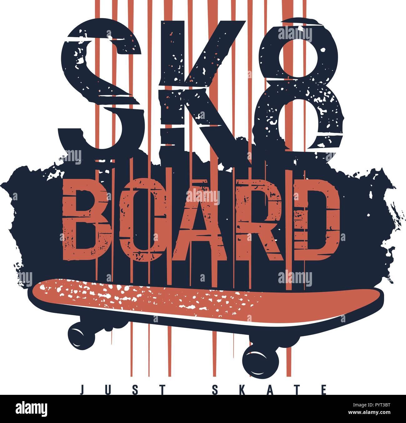 Skateboard t shirt design . Graphic Tee. Skateboarding typography. Vector  illustration Stock Vector Image & Art - Alamy