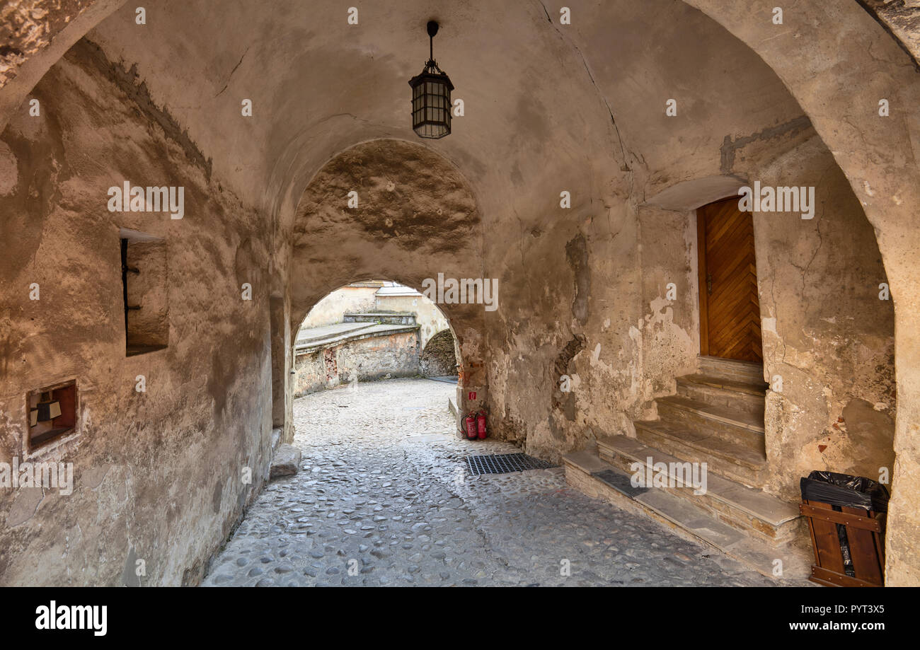 In the Orava Castle, Slovakia Stock Photo