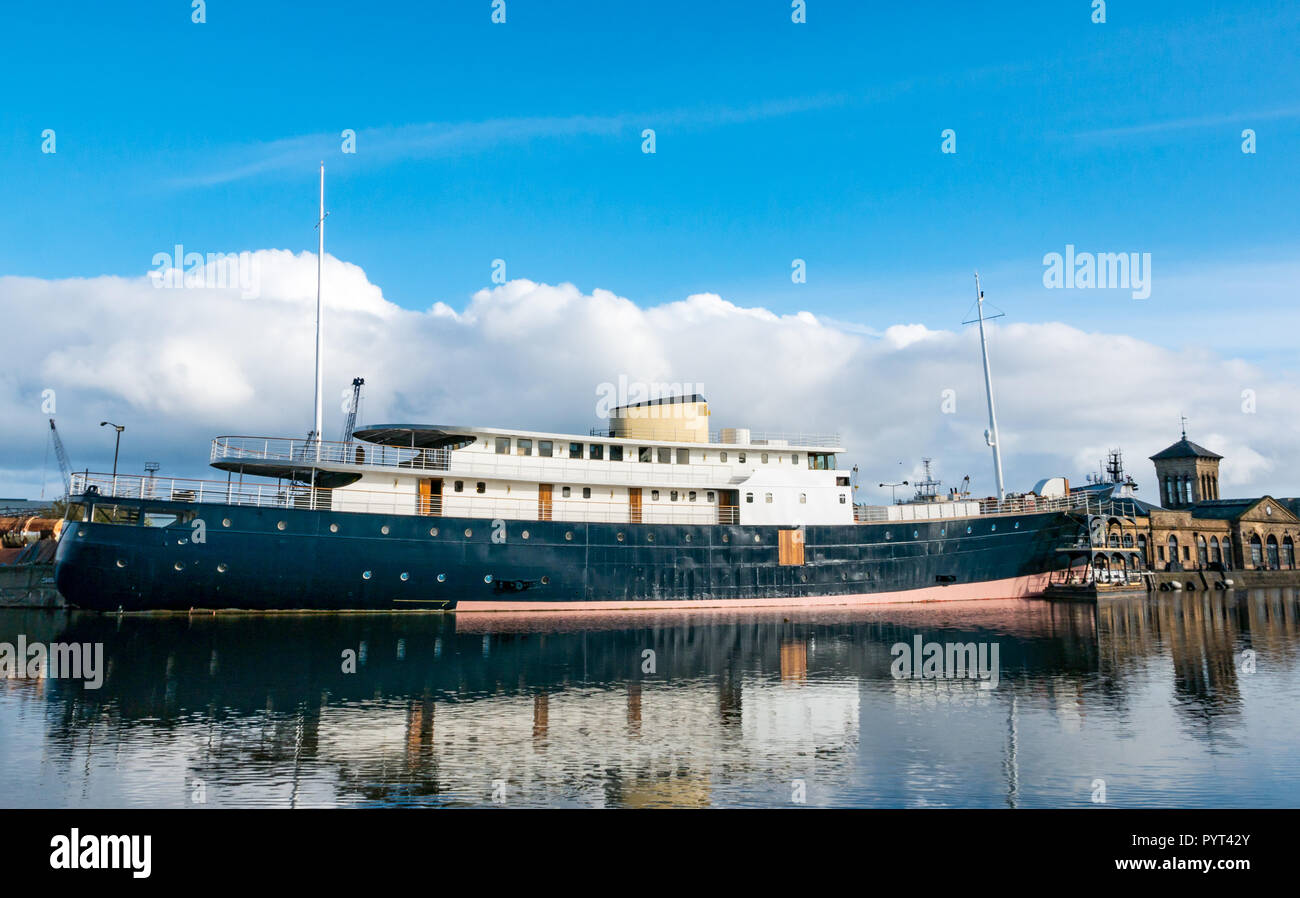 MV Fingal, former lighthouse tender, being converted to luxury 5 star