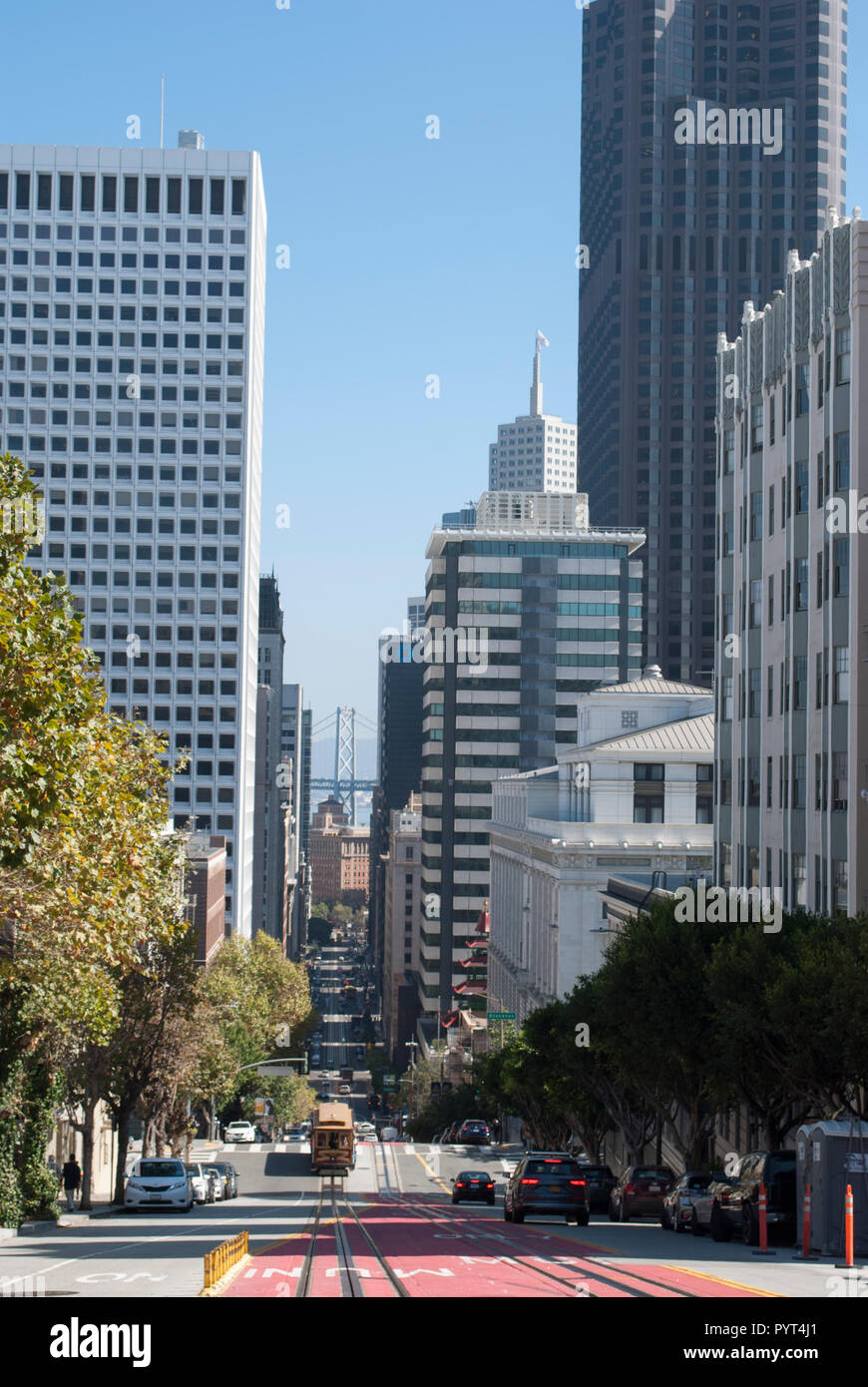 San Francisco downtown. Modern and retro architecture. Stock Photo