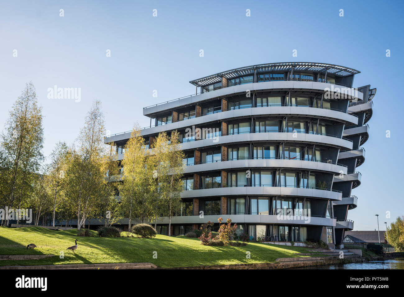 Budenberg Haus complex in Broadheath, Altrincham Stock Photo Alamy