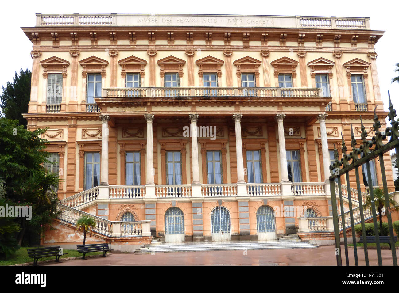 Musée des Beaux Arts in Nice, France - a former mansion of an Ukrainian princess and buit in 1878 Stock Photo