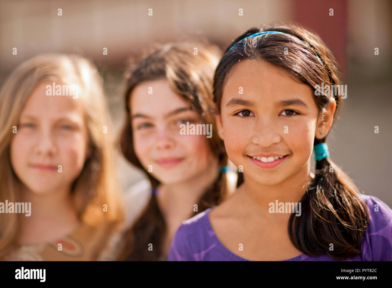 Three preteen teen girls standing hires stock photography and images Alamy