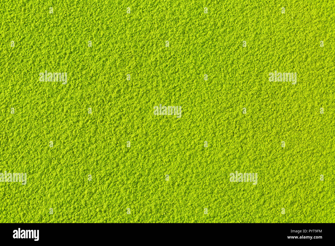 Green matcha tea powder full frame flat lay as image background Stock Photo