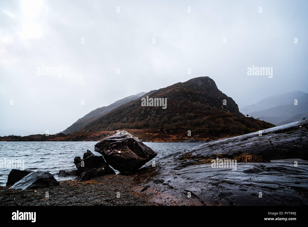 Scenic View Of Lake Against Mountain In Killarney National Park A