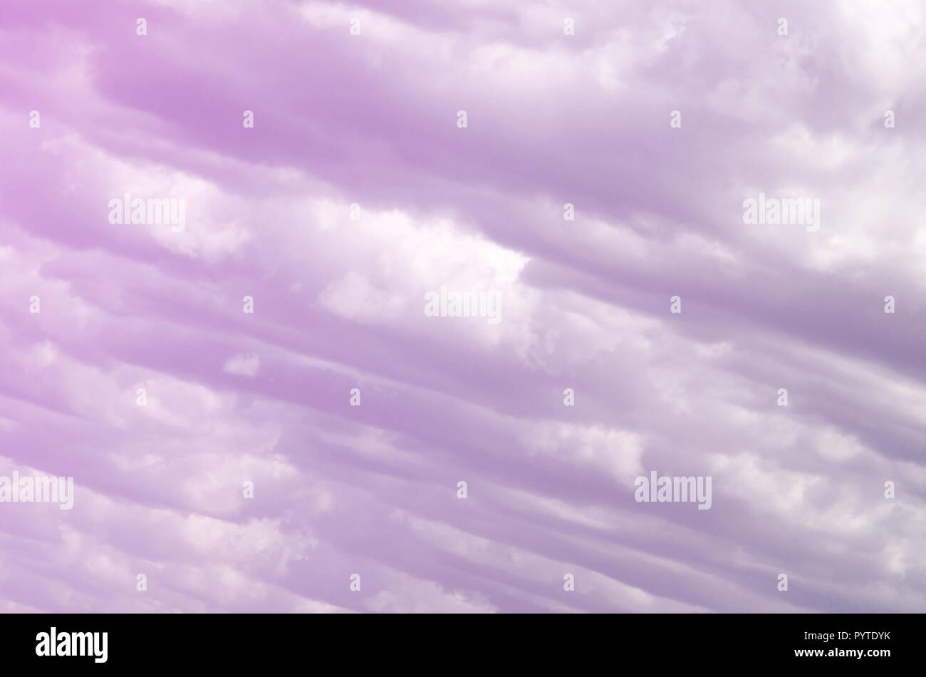 A blue sky with lots of white clouds of different sizes Stock Photo - Alamy
