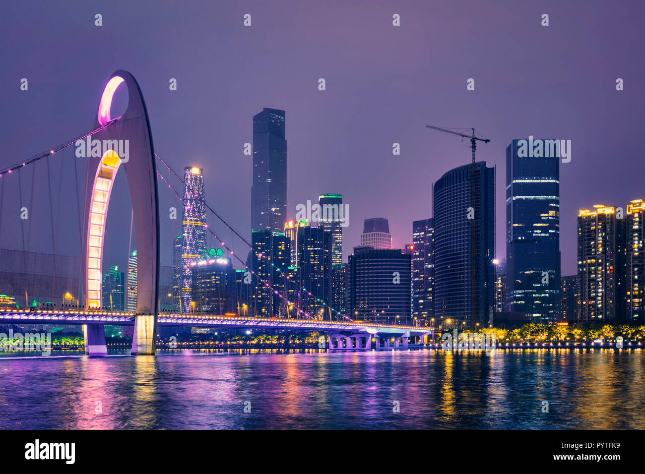 Guangzhou skyline. Guangzhou, China Stock Photo