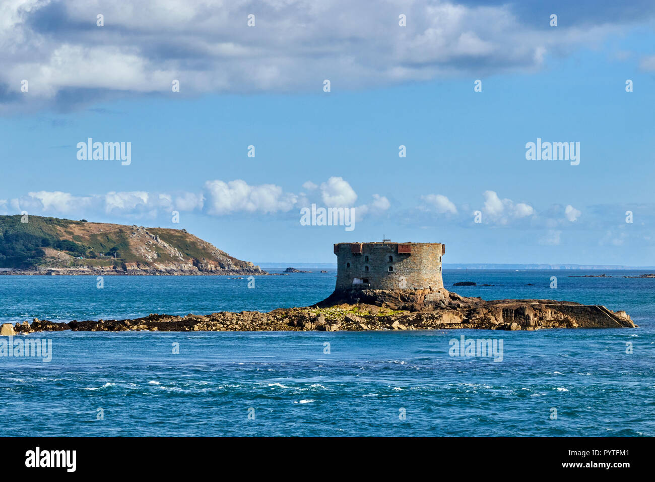Image Of Brehon Tower In The Little Russel Off The Coast Of Guernsey image-of-brehon-tower-in-the-little-russel-off-the-coast-of-guernsey