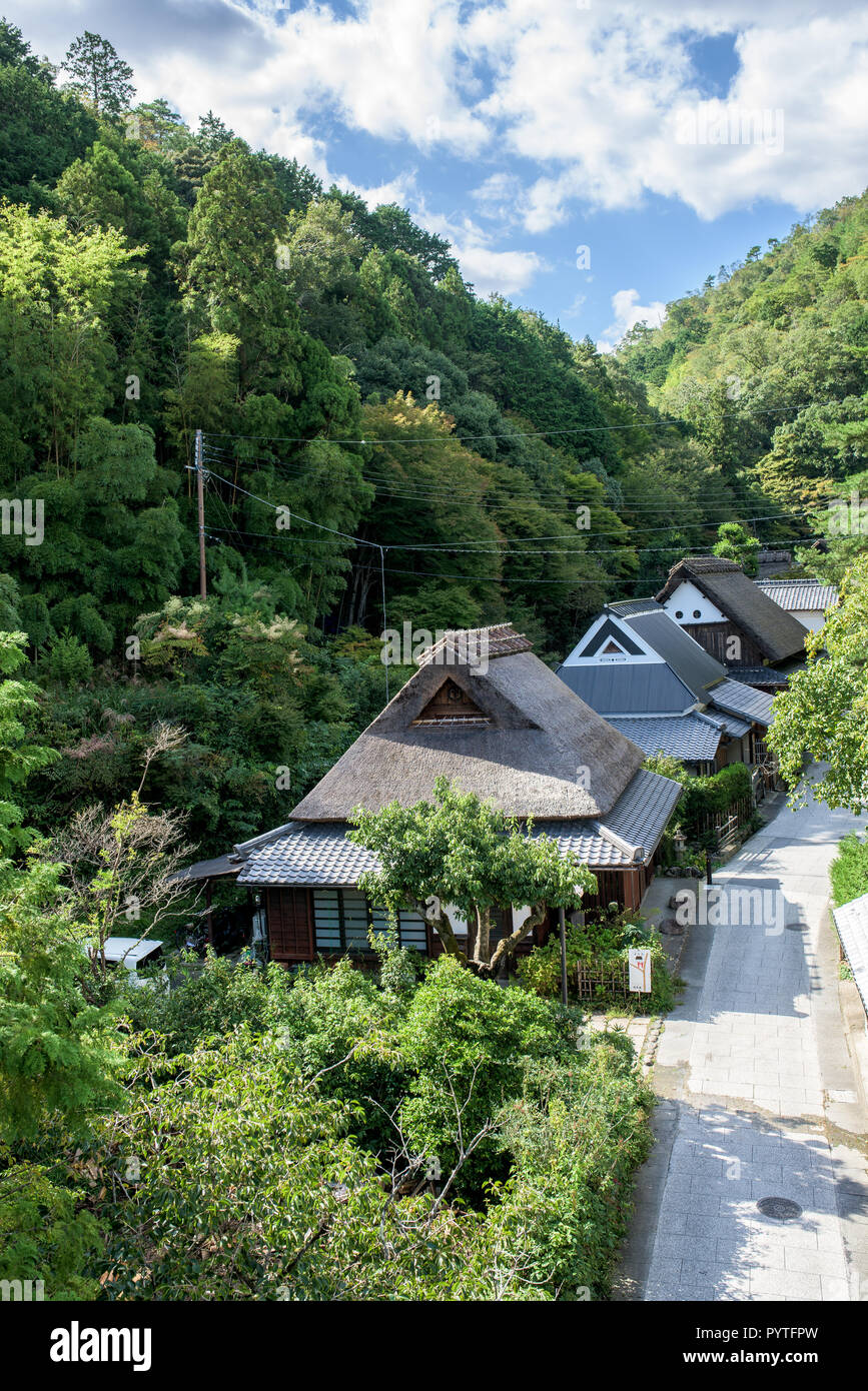 Streets of Kyoto city in Japan Stock Photo Alamy