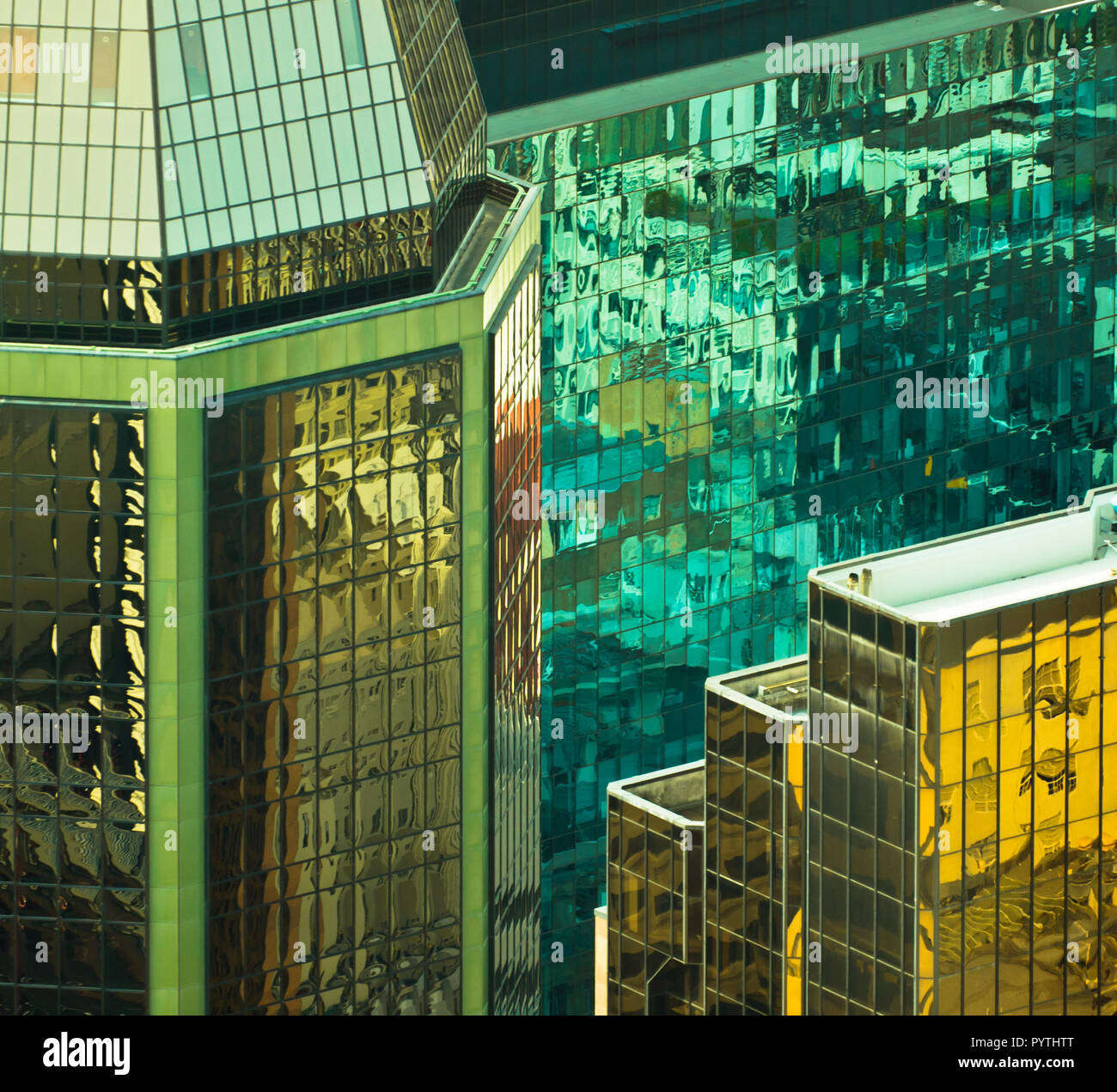 Image showcasing Tall Reflecting Office buildings act like Mirrors Stock Photo - Alamy