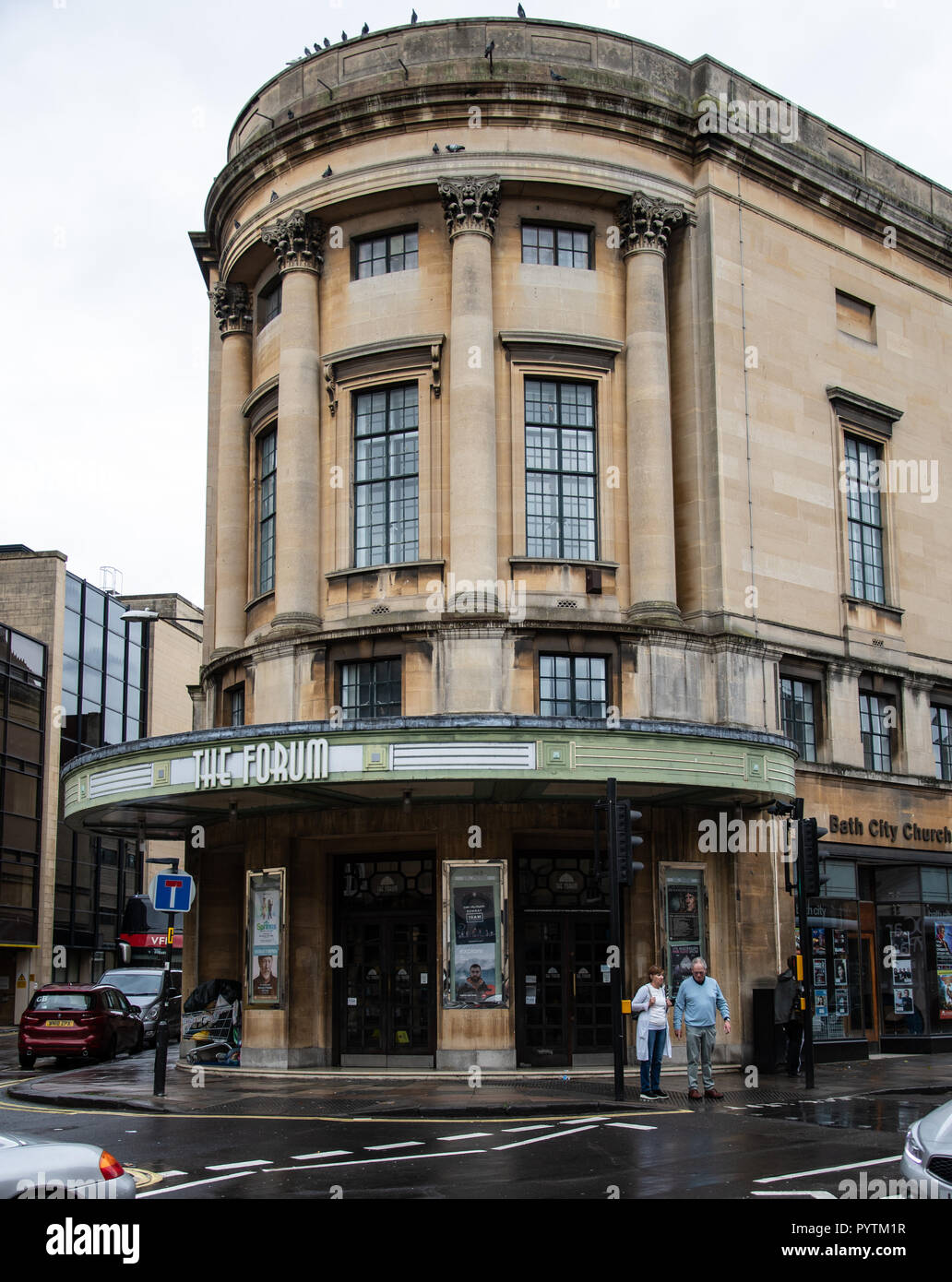 Bath, United Kingdom - October 13 2018: The Forum art Deco Cinema, now used as a Church, on St ...