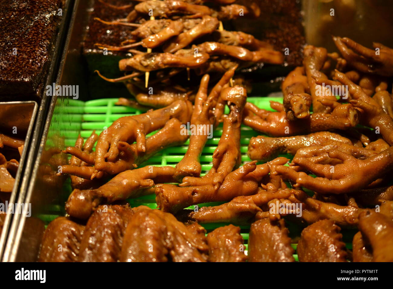 Chicken feet, spicy, Chinese delicacies, Asian food Stock Photo Alamy