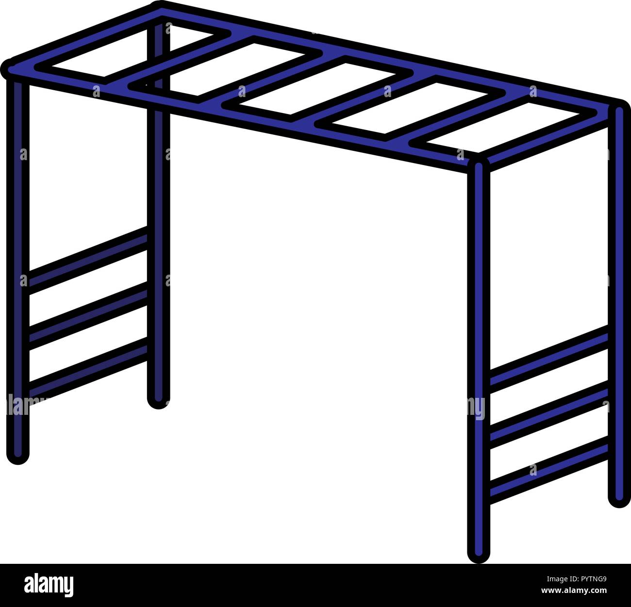 Monkey bars gym Stock Vector Images Alamy
