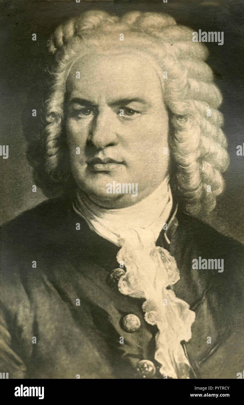 German composer and musician Johann Sebastian Bach, 1910s Stock Photo