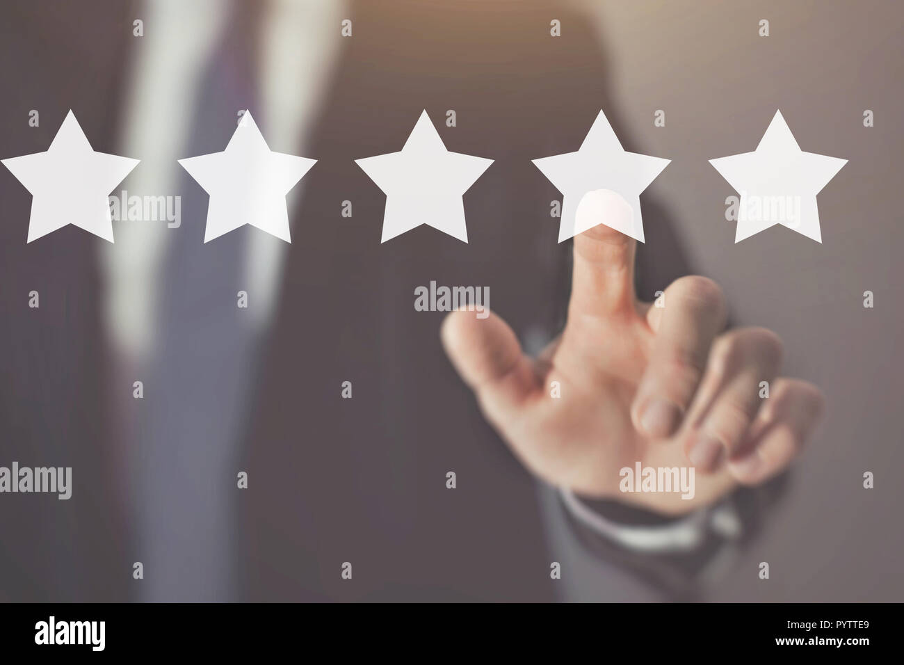 customer review and feedback, reputation management Stock Photo