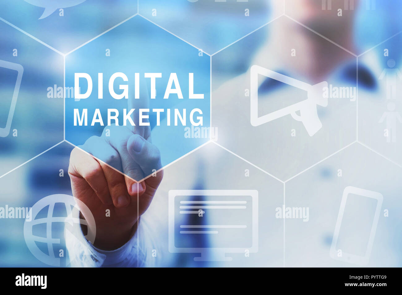 digital marketing concept Stock Photo