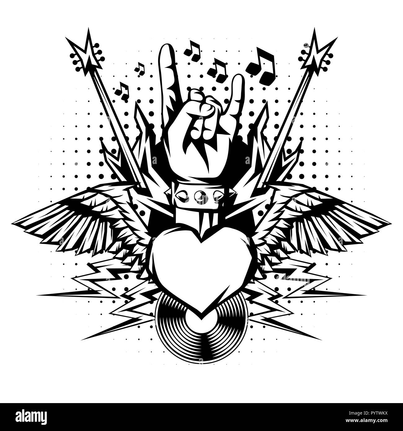 eficiencia Abuso Malentendido rock n roll dessin proteger Comenzar satélite 