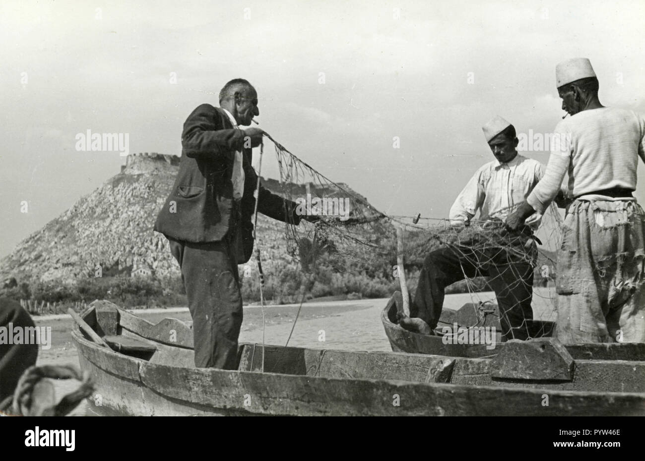 sturgeon-fishing-in-the-lake-scutari-albania-1930s-stock-photo-alamy