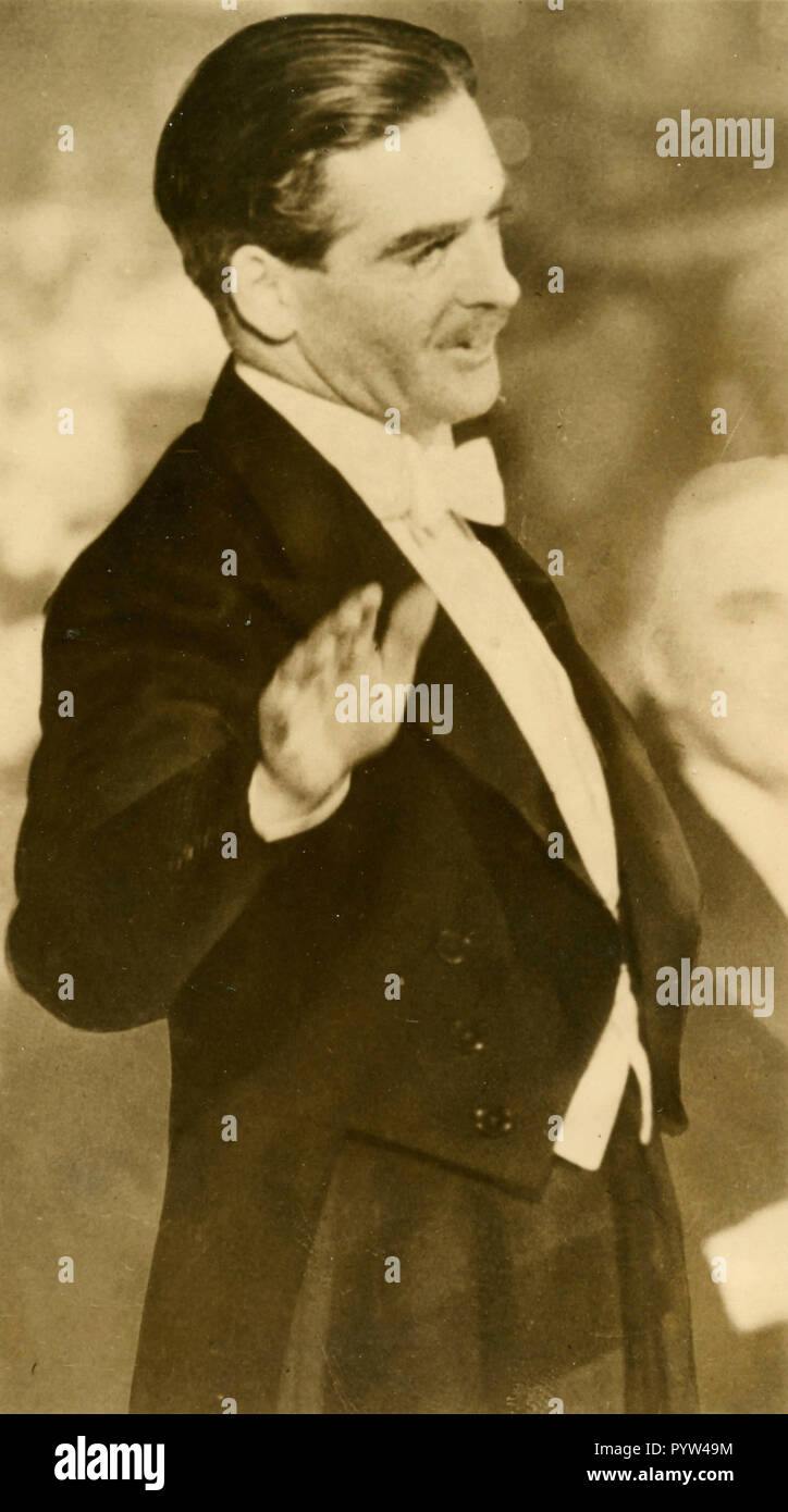 British Pm Anthony Eden Ny Usa 1930s Stock Photo Alamy