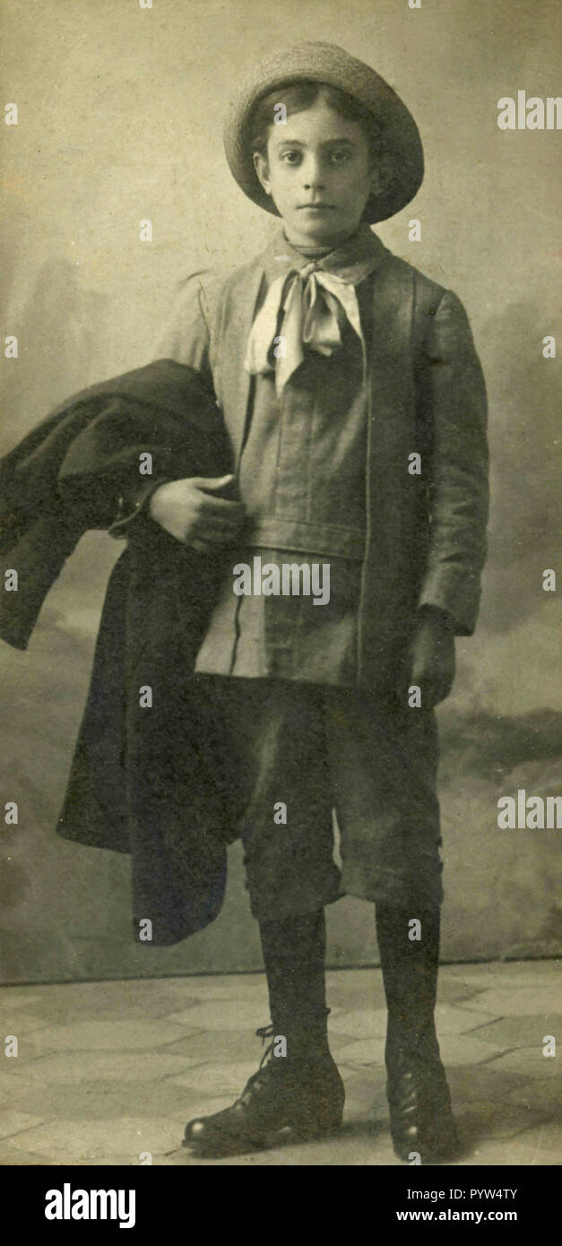 Portrait Of A Young Boy Italy 1900s Stock Photo Alamy Portrait Of A Young Boy Italy 1900s PYW4TY