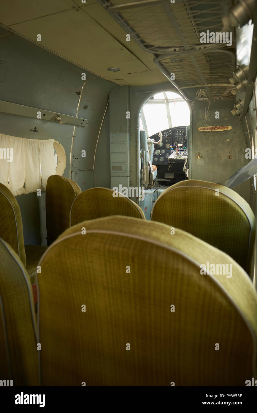 Vintage plane interior hi-res stock photography and images - Alamy