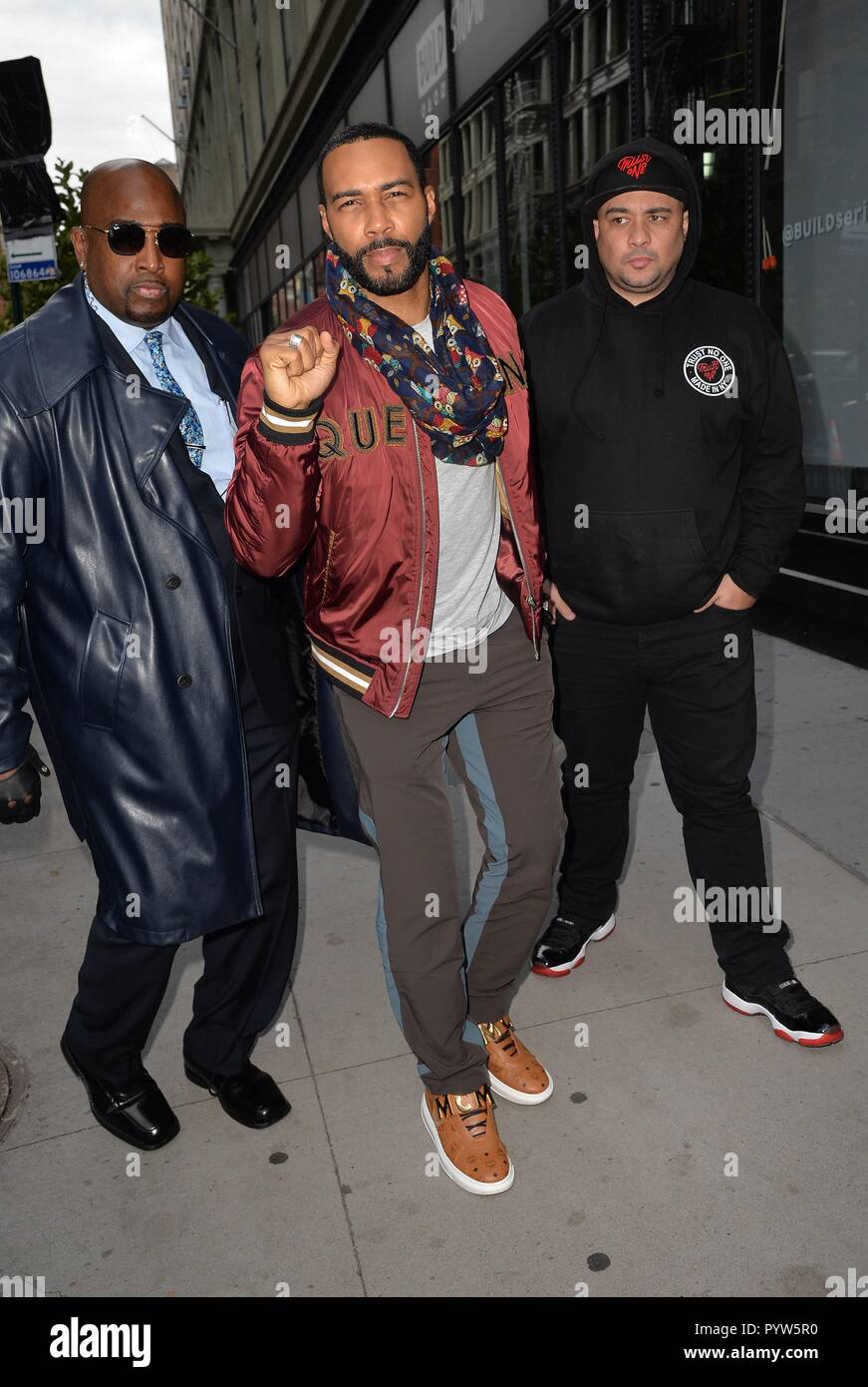Omari Hardwick out and about for Celebrity Candids - MON, , New York, NY October 29, 2018. Photo By: Kristin Callahan/Everett Collection Stock Photo