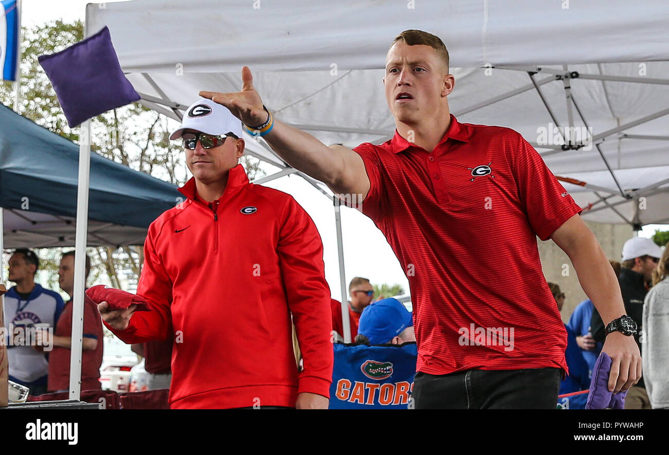 Oct 27 Jacksonviille FL U S Fans Playing Cornhole Before The