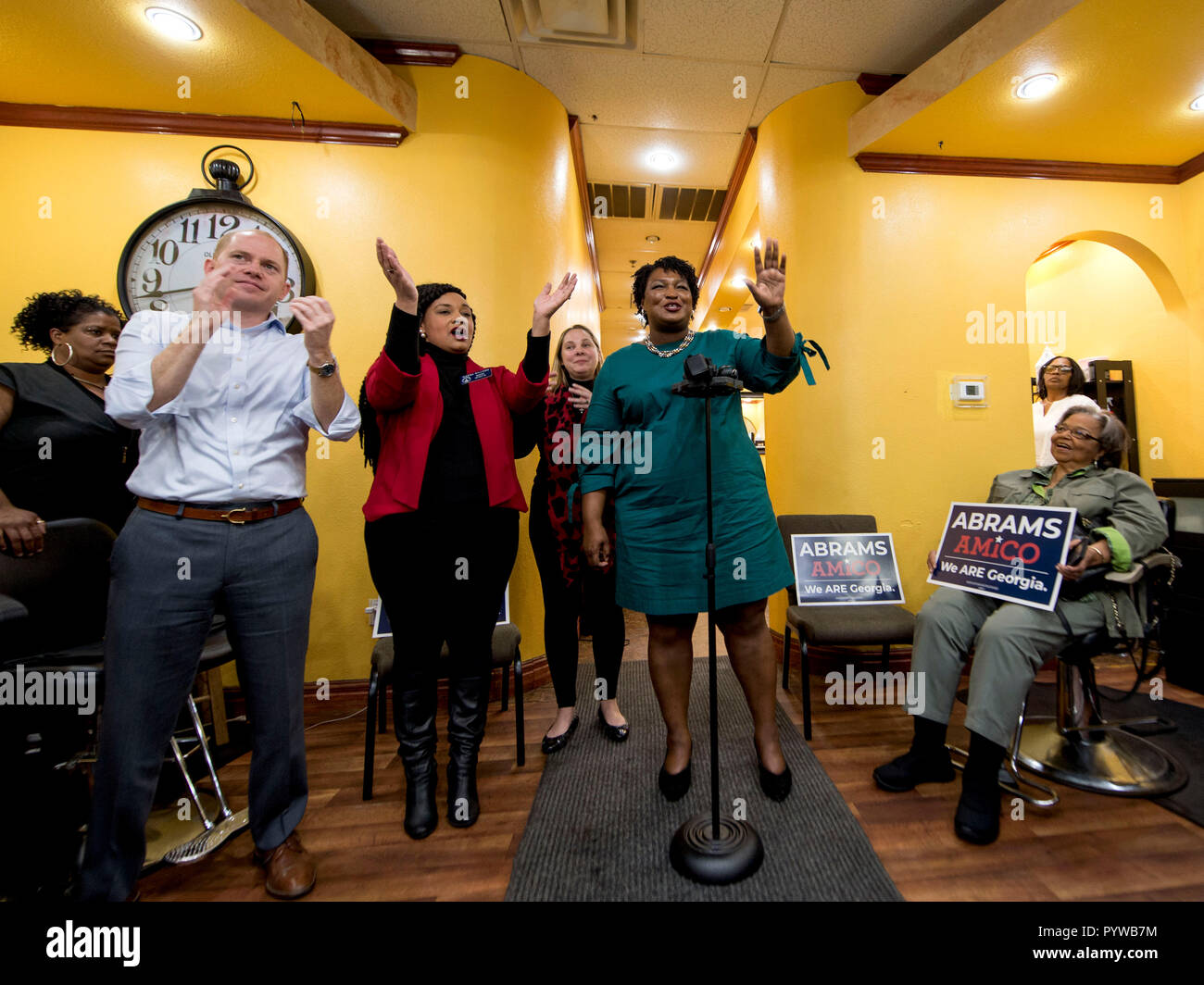 Atlanta Georgia Usa 30th Oct 2018 Democratic Candidate For