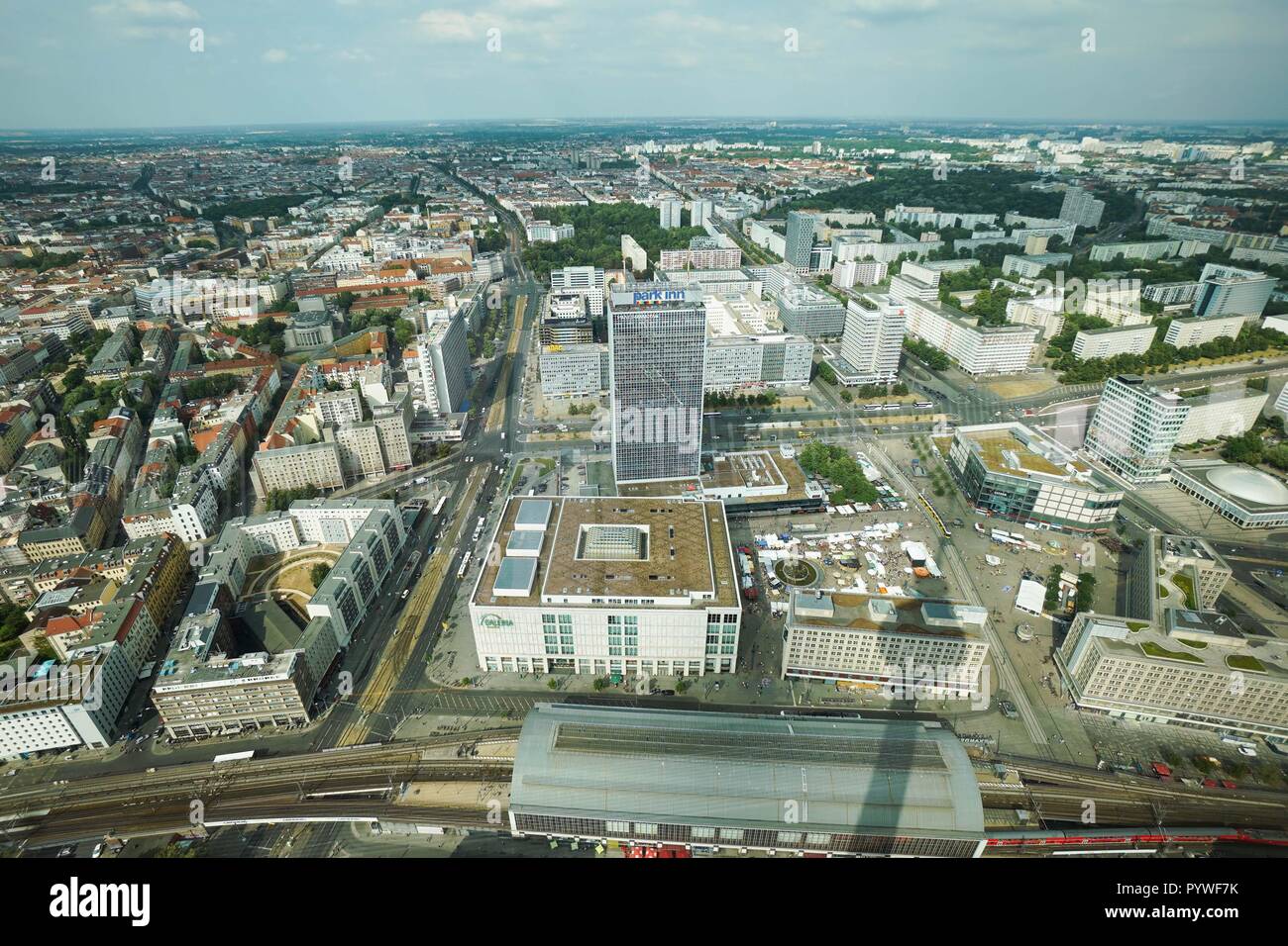 Berlin, Germany. 17th June, 2018. View Of Alexanderplatz From Above ...