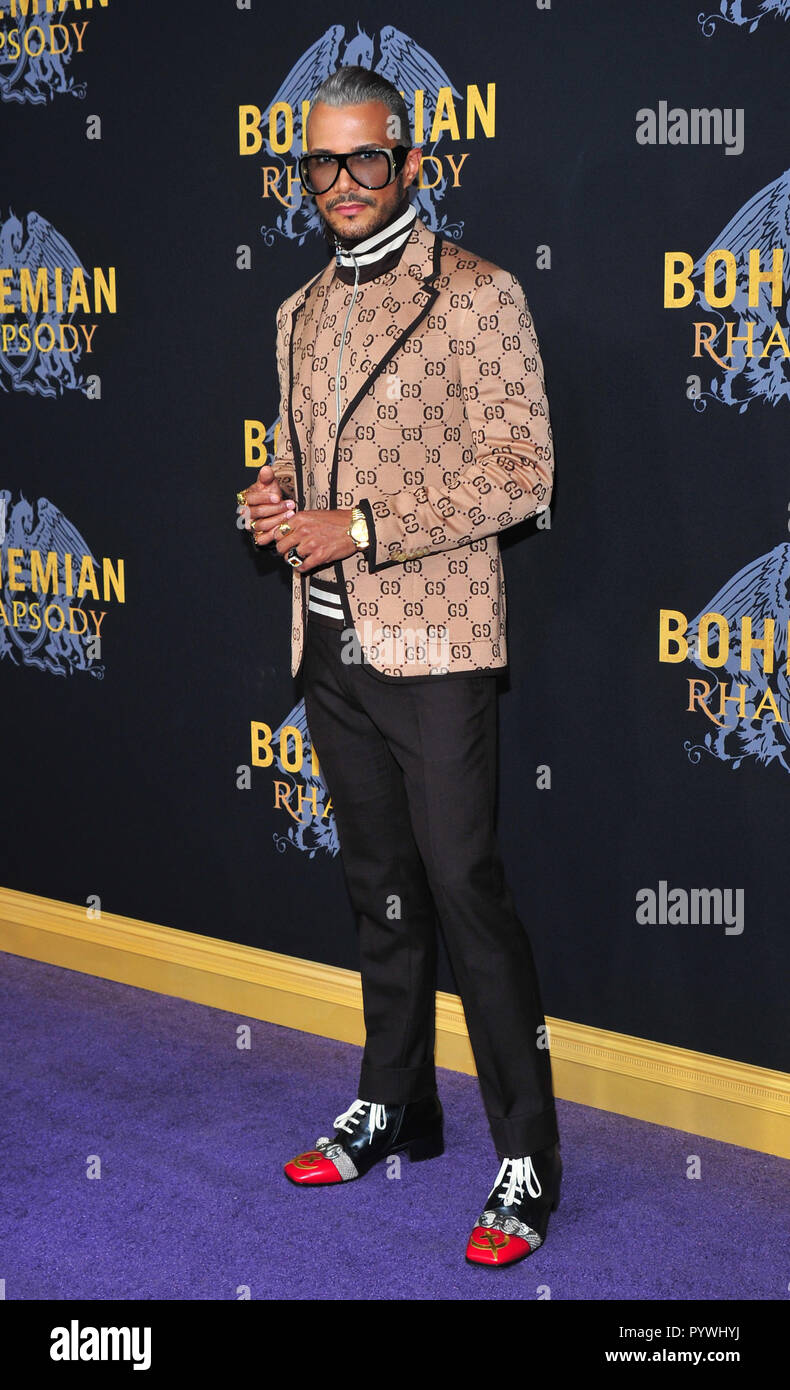 New York, NY, USA. 30th Oct, 2018. Jay Manuel at the premiere of Bohemian Rhapsody on October 30, 2018 at The Paris Theatre in New York City. Credit: John Palmer/Media Punch/Alamy Live News Stock Photo