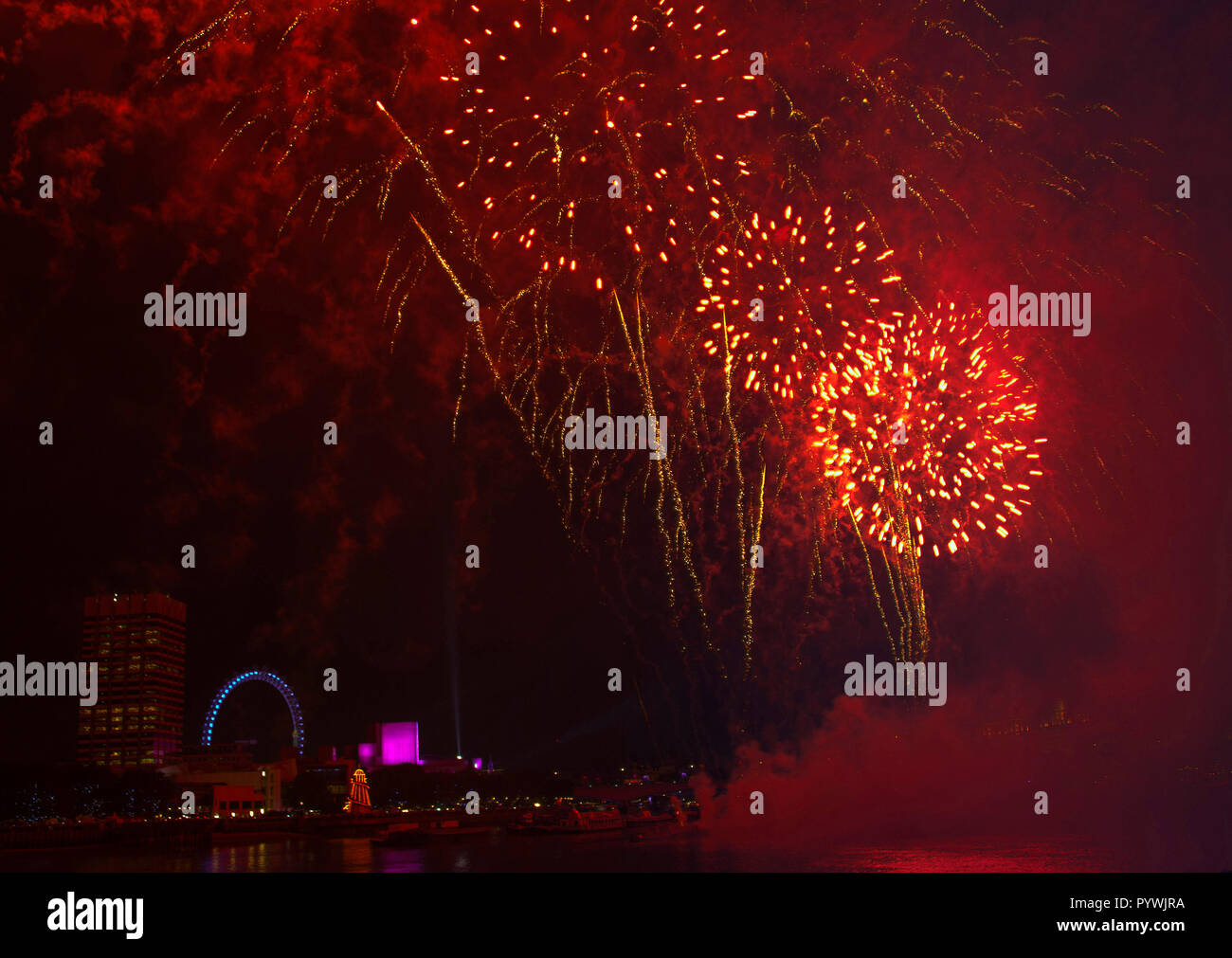 Fireworks London UK Stock Photo Alamy
