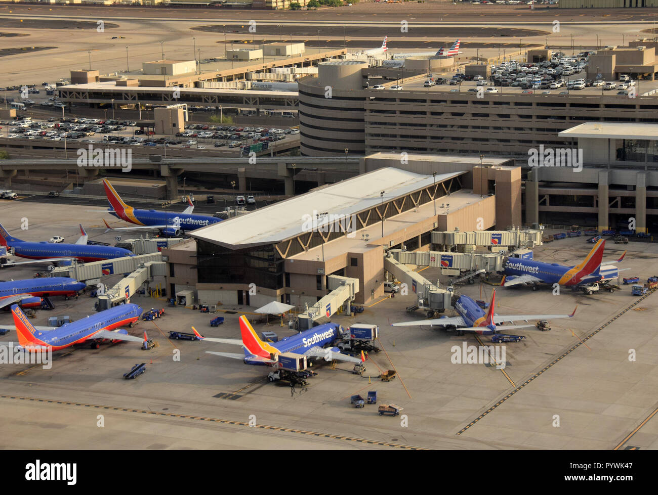 PHOENIX AUGUST 1 Southwest Airlines operates a busy terminal in Phoenix, Arizona seen on